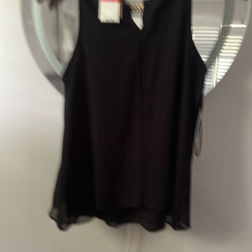 Thalia Sodi Black Ruffled Sleeveless Blouse new with tag - Picture 7 of 7